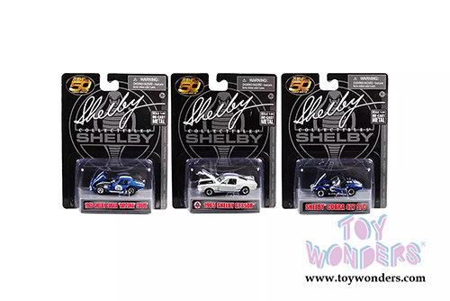 Shelby - Shelby&reg; 50th Anniversary 3 Piece Set (1965, 1/64 scale diecast model car, Asstd.) SC16403M