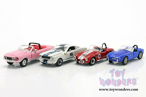 Shelby - Shelby&reg; 50th Anniversary 4 Piece Set (1962, 1965, 1968, 1/64 scale diecast model car, Asstd.) SC16403N