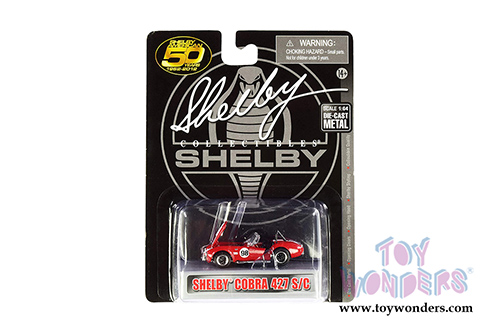 Shelby - Shelby&reg; 50th Anniversary 4 Piece Set (1962, 1965, 1968, 1/64 scale diecast model car, Asstd.) SC16403N