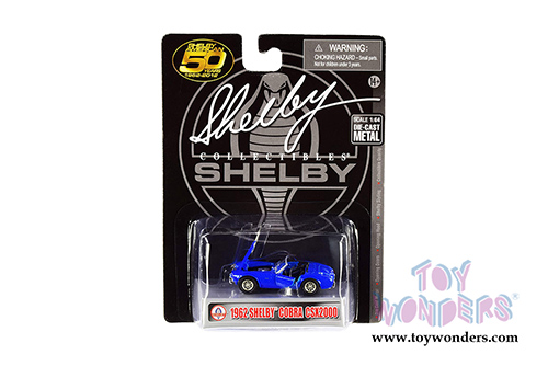 Shelby - Shelby&reg; 50th Anniversary 4 Piece Set (1962, 1965, 1968, 1/64 scale diecast model car, Asstd.) SC16403N