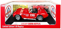 Shelby/Acme - Shelby Cobra 427 S/C #98 Convertible (1965, 1/18 scale diecast model car, Red) SC198