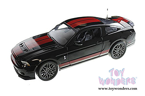 Shelby - Ford Shelby GT500 Hard Top (2013, 1/18 scale diecast model car, Black w/ Red Stripes) SC399BK