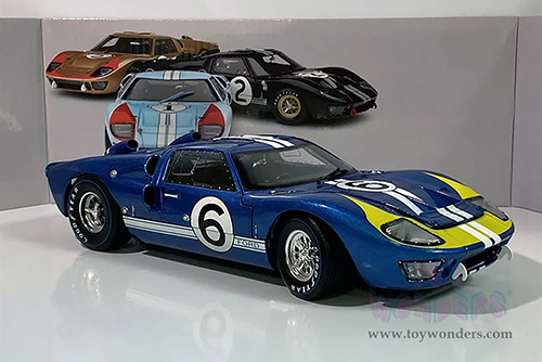 Shelby - Ford GT-40 MK II Le Mans #6 (1966, 1/18 scale diecast model car, Blue) SC416BU
