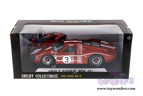Shelby - Ford GT MK IV Le Mans #3 Hard Top (1967, 1/18 scale diecast model car, Brown/w White stripes) SC425BN
