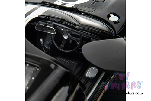 Shelby - Ford GT-40 MK II Hardtop #2 After Race (Dirty Version)(1966, 1/18 scale diecast model car, Black w/ Silver Stripes) SC431BK