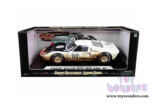 Shelby - Shelby Ford GT-40 MK II #98 24 Hours Daytona Winner Hardtop After Race (Dirty Version)(1966, 1/18 scale diecast model car, White) SC432W
