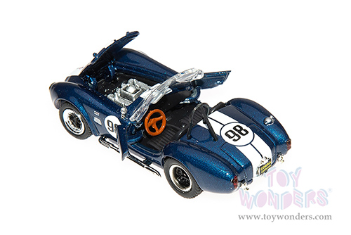 Shelby - Shelby&reg; 50th Anniversary Shelby&reg; Cobra 427 S/C #98 (1965, 1/64 scale diecast model car, Blue Metallic/White) SC705BU