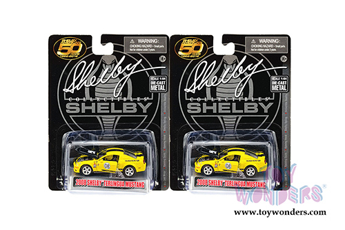 Shelby - Shelby&reg; 50th Anniversary Ford Shelby Mustang #08 Terlingua Racing Team (2008, 1/64 scale diecast model car, Yellow/Black) SC753YL