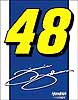 Show product details for Tin Sign: Nascar Jimmie Johnson Logo #48 SD1352