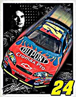 Tin Sign: Nascar Jeff Gordon 2007 #24 SD1433