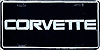 SL152-Corvette-Black-License-Plate