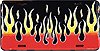 SL2488-Black-Flames-License-Plate