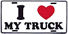 SL306-Love-My-Truck-License-Plate