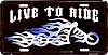 SLBHR-Live-to-Ride-License-Plate