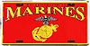 SLMM2-Marines-License-Plate