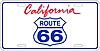 SLR6C6-Route66-California-License-Plate