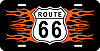 SLR6F-Route66-Flames-License-Plate