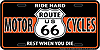SLR6H-Route66-Motorcycle-License-Plate