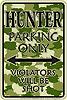 SPSFHR-Hunter-Camo-Parking-Tinsign