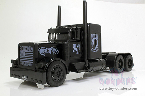 New Ray - Peterbilt® Black Out POW/MIA Veterans Tribute (1/32 scale diecast model car, Black) SS-11643