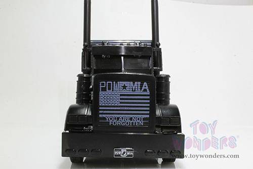 New Ray - Peterbilt® Black Out POW/MIA Veterans Tribute (1/32 scale diecast model car, Black) SS-11643
