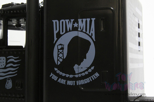 New Ray - Peterbilt® Black Out POW/MIA Veterans Tribute (1/32 scale diecast model car, Black) SS-11643