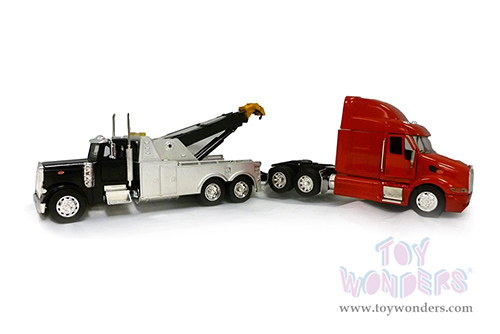 New Ray - Peterbilt&reg; 379 Tow Truck with Peterbilt&reg; 367 Truck Cab (1/32, scale diecast model car, Asstd.) SS-12053A