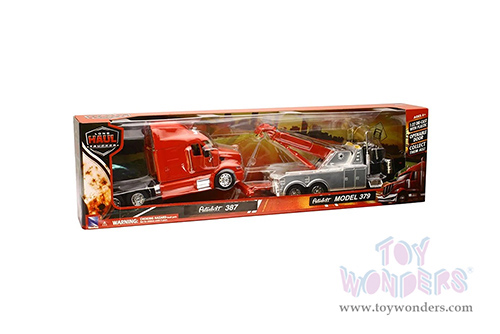 New Ray - Peterbilt&reg; 379 Tow Truck with Peterbilt&reg; 367 Truck Cab (1/32, scale diecast model car, Asstd.) SS-12053A