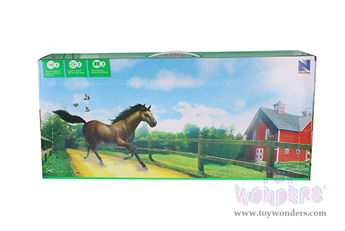 New Ray - Country Life | Pink Pickup Truck With Fifth Wheel Horse Trailer Set (1/32, scale diecast model car, Pink) SS-15395