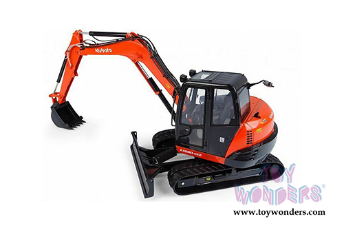 New Ray - Kubota Excavator KX080-4 (1/18 scale diecast model car, Orange/Black) SS-33163
