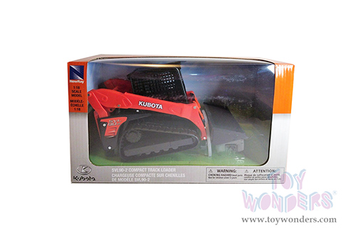 New Ray - Kubota Compact Track Loader SVL90-2 (1/18 scale diecast model car, Orange/Black) SS-33173