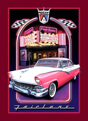 Tin Sign: Ford Fairlane Theater sign T407
