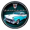 Show product details for Tin Sign: Ford Fairlane Round sign T409