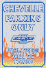 Show product details for Tin Sign: Chevy Chevelle Parking Only Sign T720
