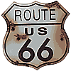 T769-Shield-Rusted-Rt-66-Tin-Sign