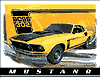 Show product details for Tin sign: Ford Boss Mustang 302 Boss sign