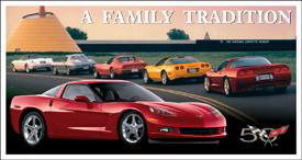 Tin Sign: Vette C6 Tradition sign TD1245