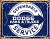 Show product details for Tin Sign: Dodge Dependable Service TD1320