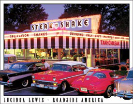 Tin Sign: Lewis Steak N Shake Sign TD1478