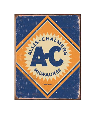 Tin Sign: Allis Chalmers Logo sign TD1503