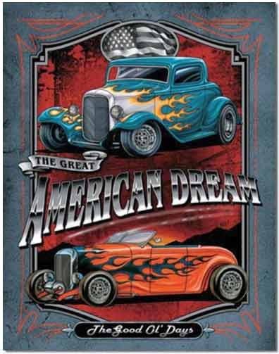 Tin Sign: Legends American Dream sign TD1534