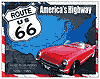 Show product details for Tin Sign: Route 66 America's Highway 1926 - 1985 TD1548