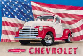 Tin Sign: 1951 Chevy Pickup Truck sign TD704