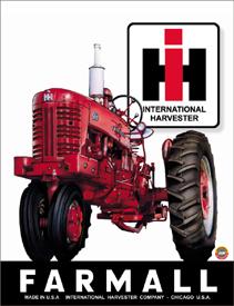 Tin Sign: Farmall "IH 400" farm tractor TD839