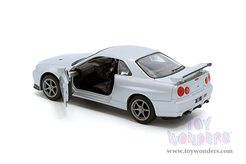 Showcasts Collectibles - Nissan Skyline GT-R34 V Spec II (1/36 scale diecast model car, Asstd.) TM012023