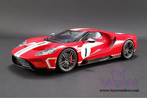 GT Spirit USA Exclusive - Ford GT #1 Heritage Edition (2018, 1/18 scale resin model car, Red) US008