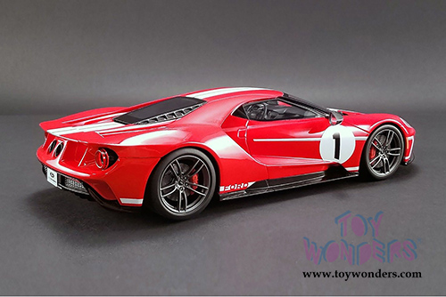 GT Spirit USA Exclusive - Ford GT #1 Heritage Edition (2018, 1/18 scale resin model car, Red) US008