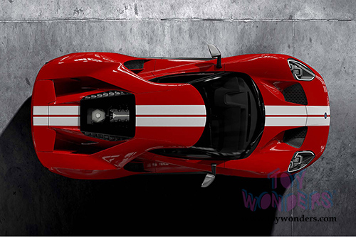 GT Spirit USA Exclusive - Ford GT Heritage Edition (2018, 1/18 scale resin model car, Red) US008B