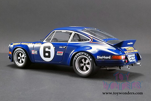 GT Spirit USA Exclusive - Porsche 911 RSR Penske Sunoco #6 1973 24 hrs of Daytona (1/18 scale resin model car, Blue) US015