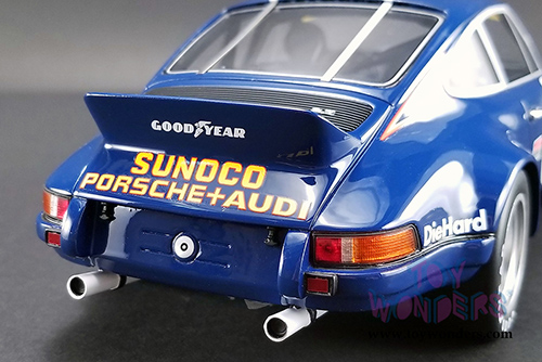 GT Spirit USA Exclusive - Porsche 911 RSR Penske Sunoco #6 1973 24 hrs of Daytona (1/18 scale resin model car, Blue) US015
